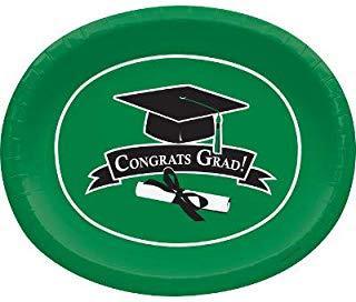 Congrats Grad 12-inch Oval Plates