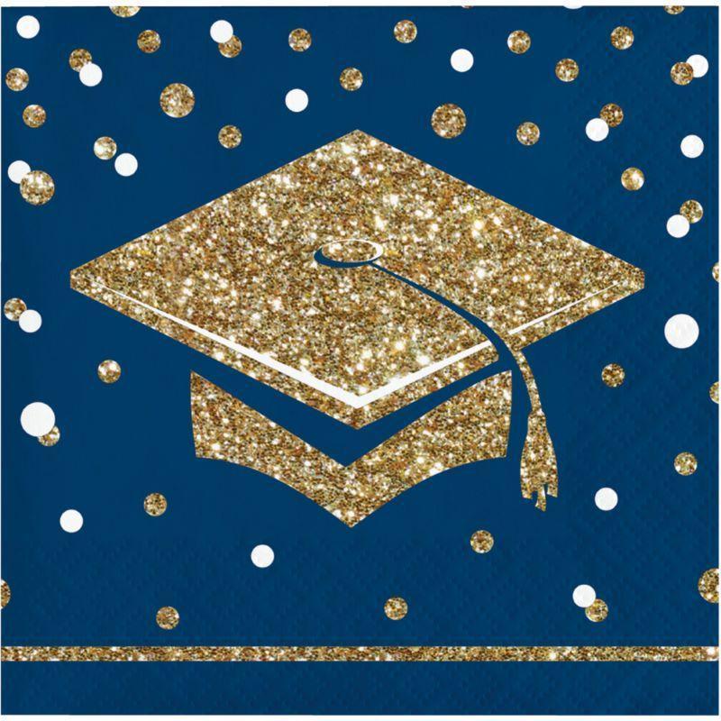 Glittering Grad Bev Napkin
